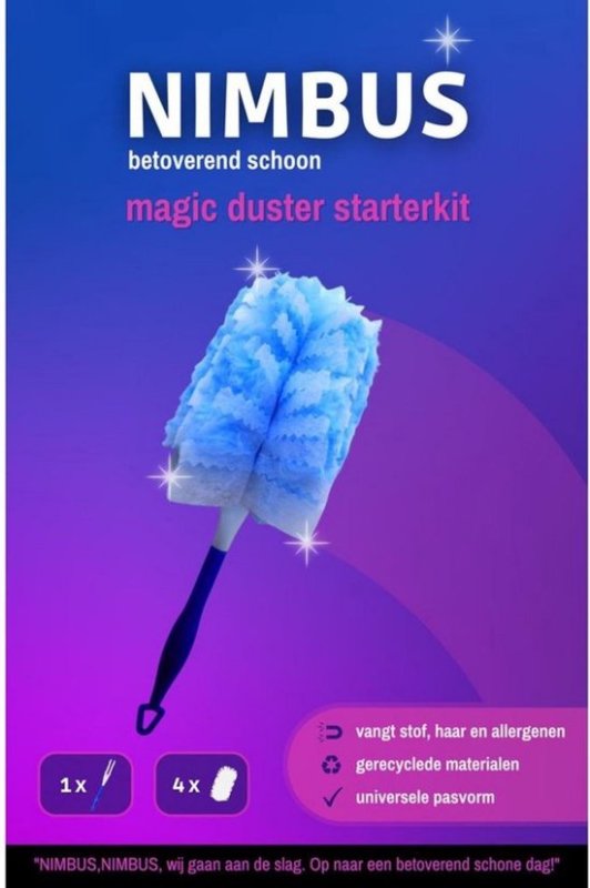Magic Duster Starterkit Houder Met 4 Navullingen