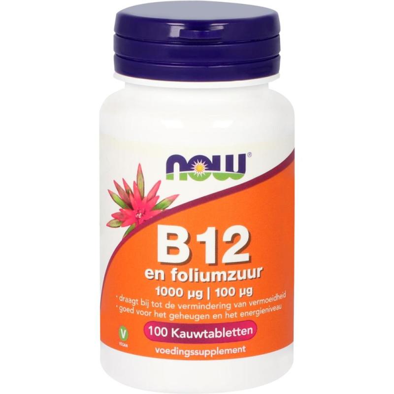 Vitamine B12 1000mcg 100 kauwtabletten