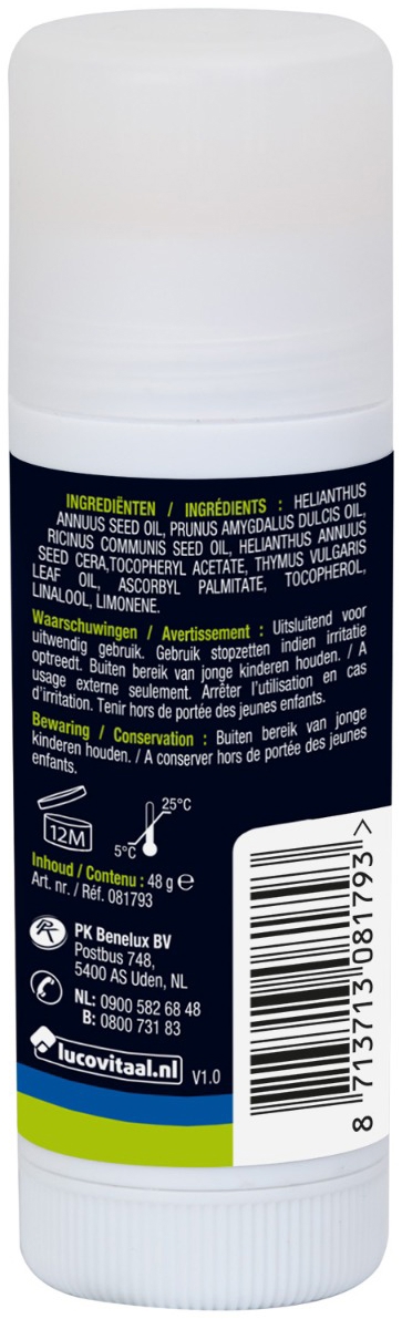 Lucovitaal Eelt Harde Huid Wonder Stick Vegan 45 Gram