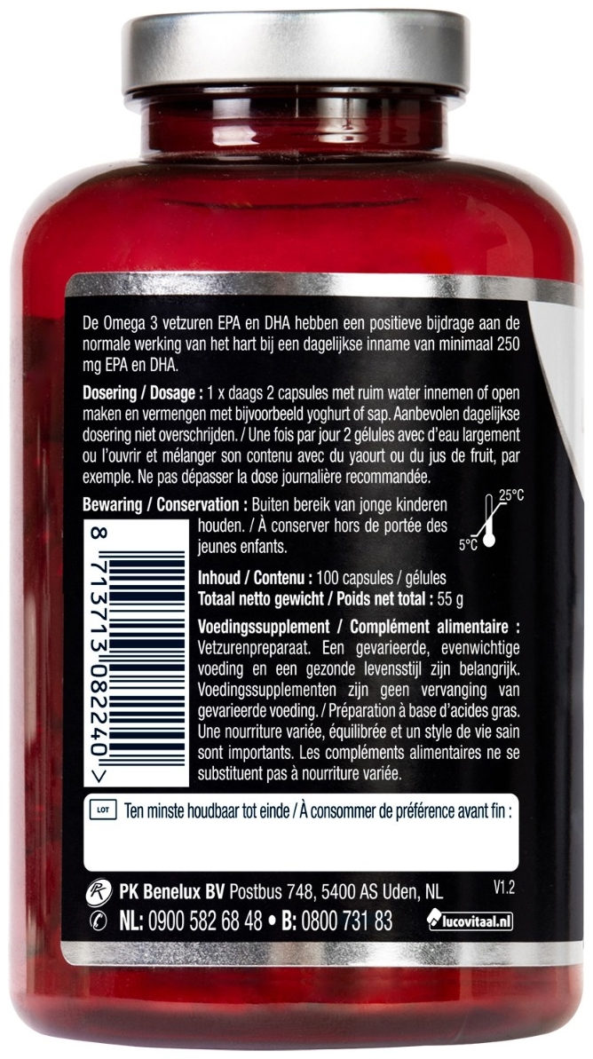 Lucovitaal Omega 3-6-9 Vetzuren 100 Capsules