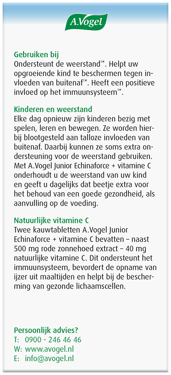 A.Vogel Junior + Vitamine C kauwtablet 80 Tabletten