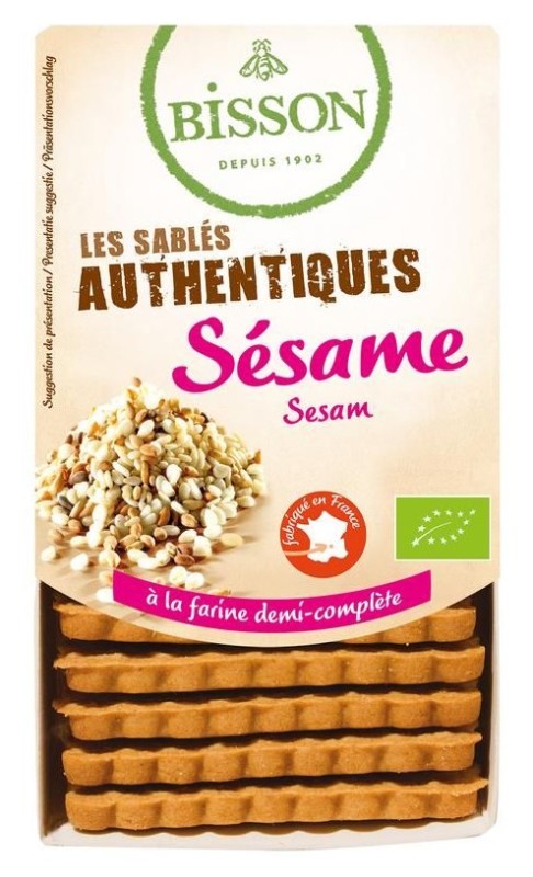 Zandkoekjes Sesam Authentiek Bio 175g