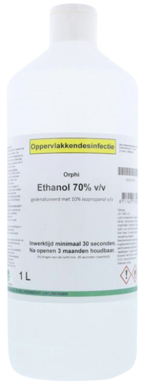 Alcohol Ethanol 70% Gedenatureerd 10% 1000 ML