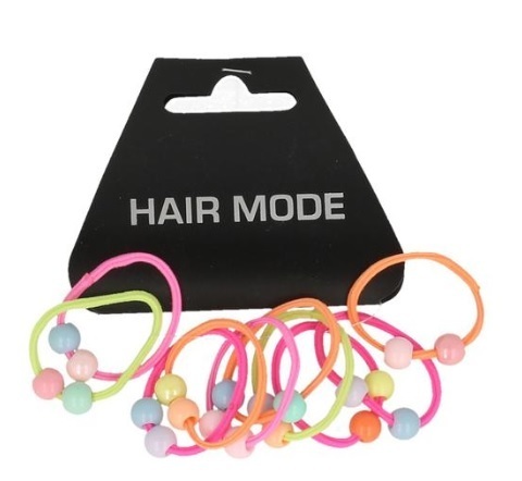 Kids Haarelastiek met Kralen 10st