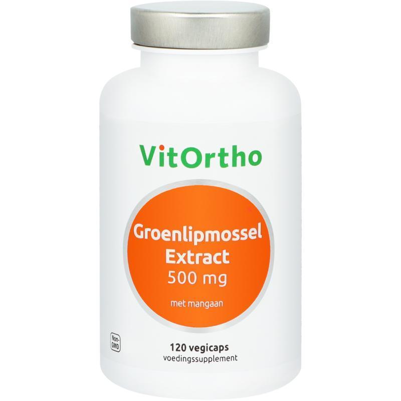 VitOrtho Groenlipmossel Extract 500 mg 120 Vegicaps