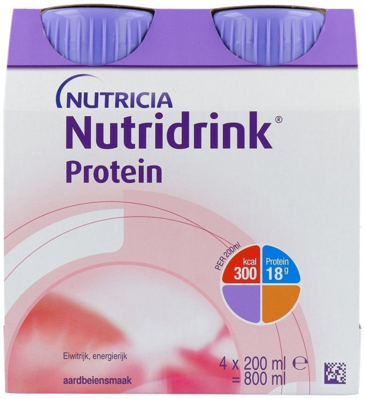 Protein aardbei 200ml 4st