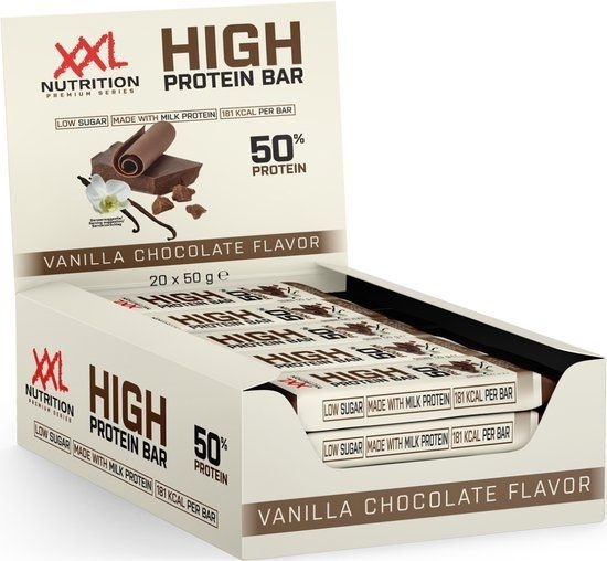 XXL Nutrition Xxl High Prot Bar Vanilla Choc 50gr