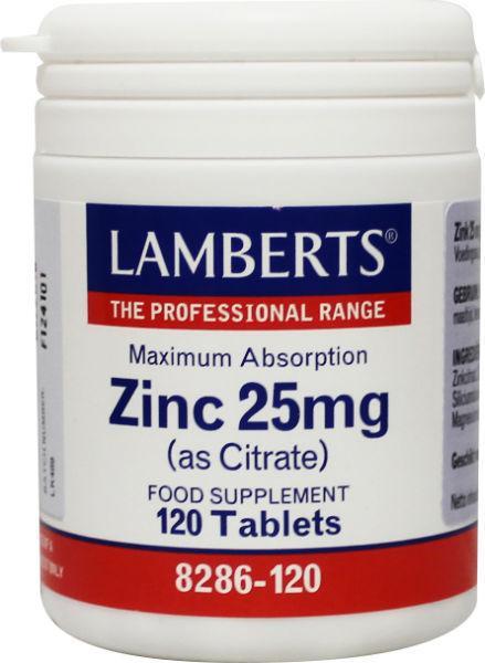 Zinkcitraat 25 mg 120 tabletten