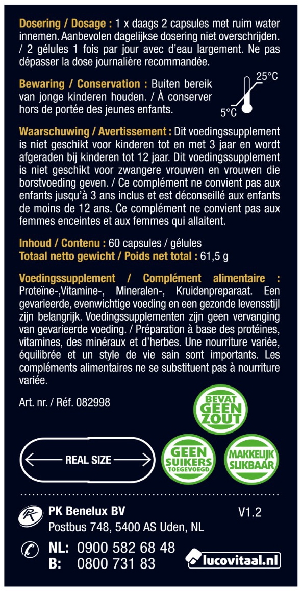 Lucovitaal Complex met keratine 60 capsules