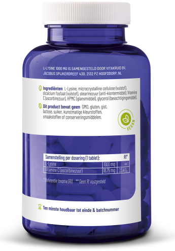 Vitakruid L-Lysine 1000mg 90 tabletten