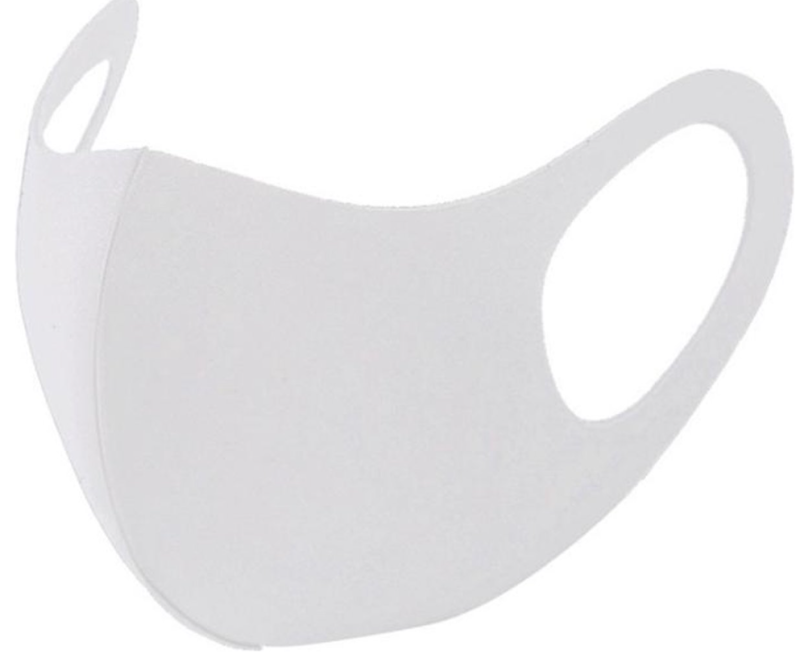 Mondkapje Wit Uitwasbaar 1 Stuk