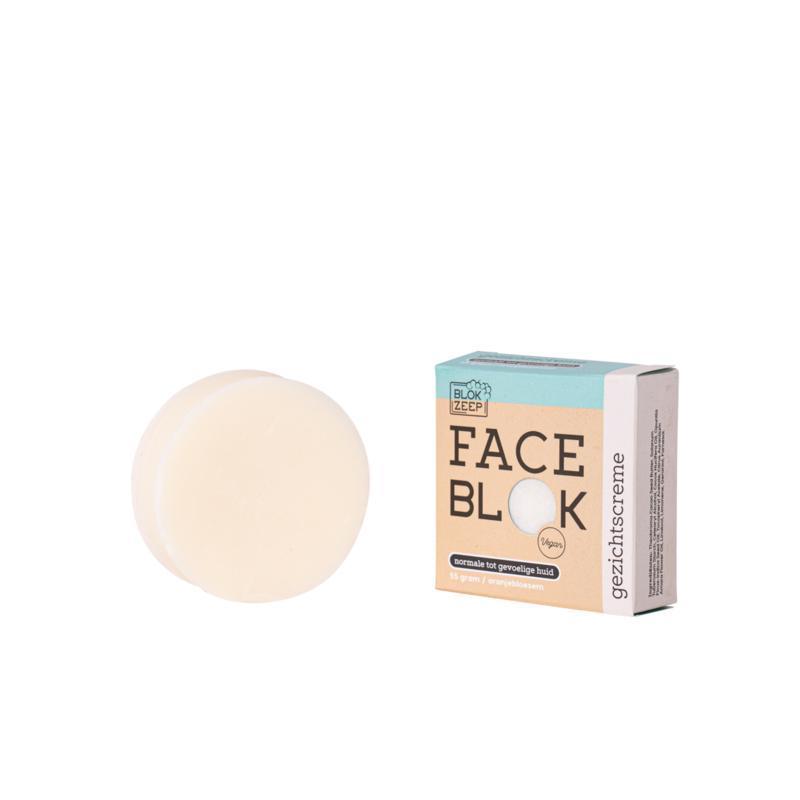 Face Blok Gezichtscreme Bar - Normaal Tot Gevoelige Huid 55 G