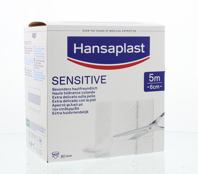 Hansaplast Hansa Sensitive 5M x 6CM 1 Stuk
