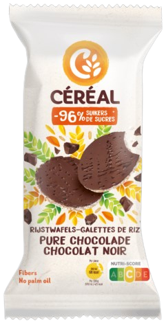 Céréal Rijstwafels Met Pure Chocolade 130gr