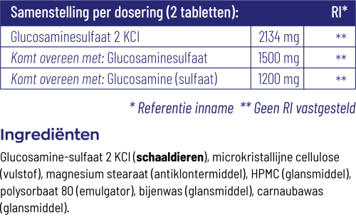 Vitakruid Glucosamine 1200 120 tabletten