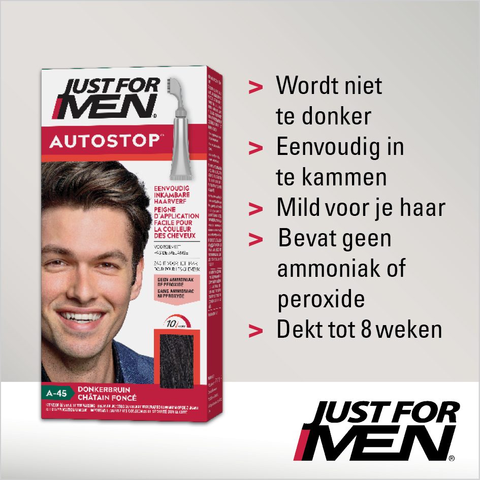 Just For Men Autostop Donkerbruin A45 1 Set