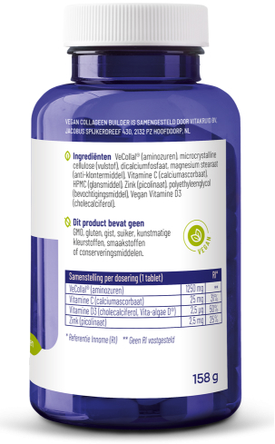 Vitakruid Vegan Collageen Builder 90 Tabletten