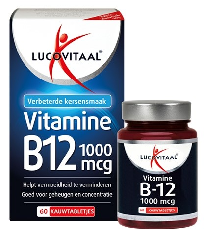 Vitamine B12 1000mcg 60 kauwtabletten