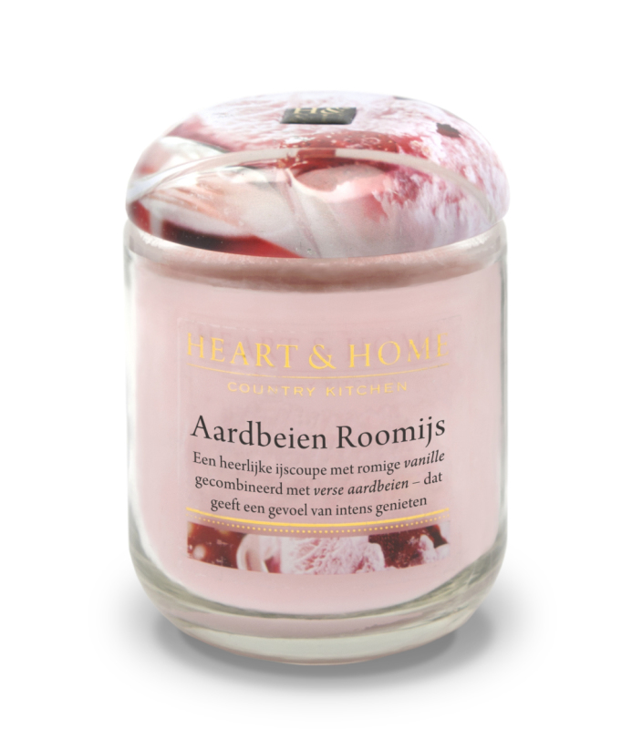 Grote Geurkaars - Aardbeien Roomijs 1st