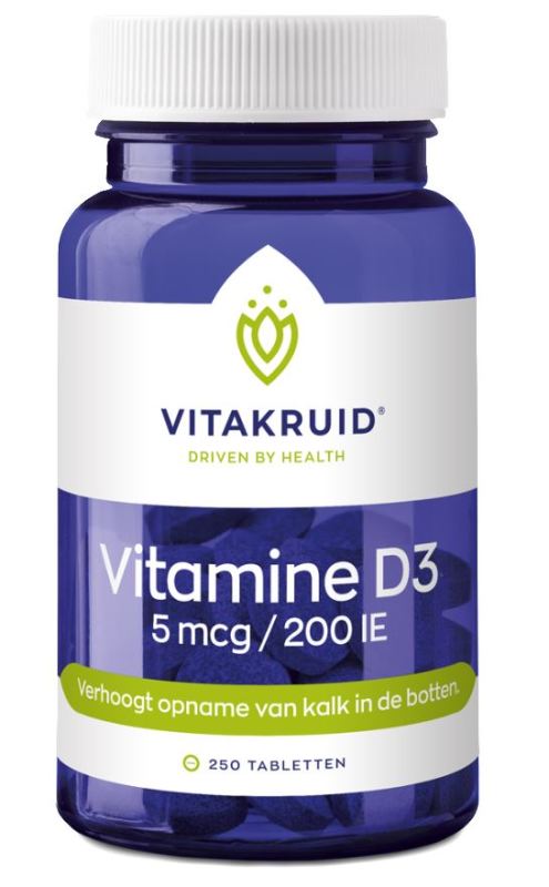 Vitamine D3 5 mcg 250 tabletten