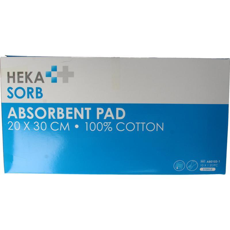 Absorberend verband 20x30 steriel 10st
