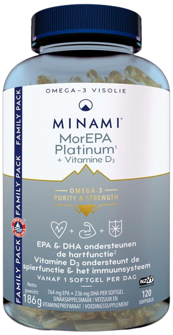MorEPA platinum + vitamine D3 120sft