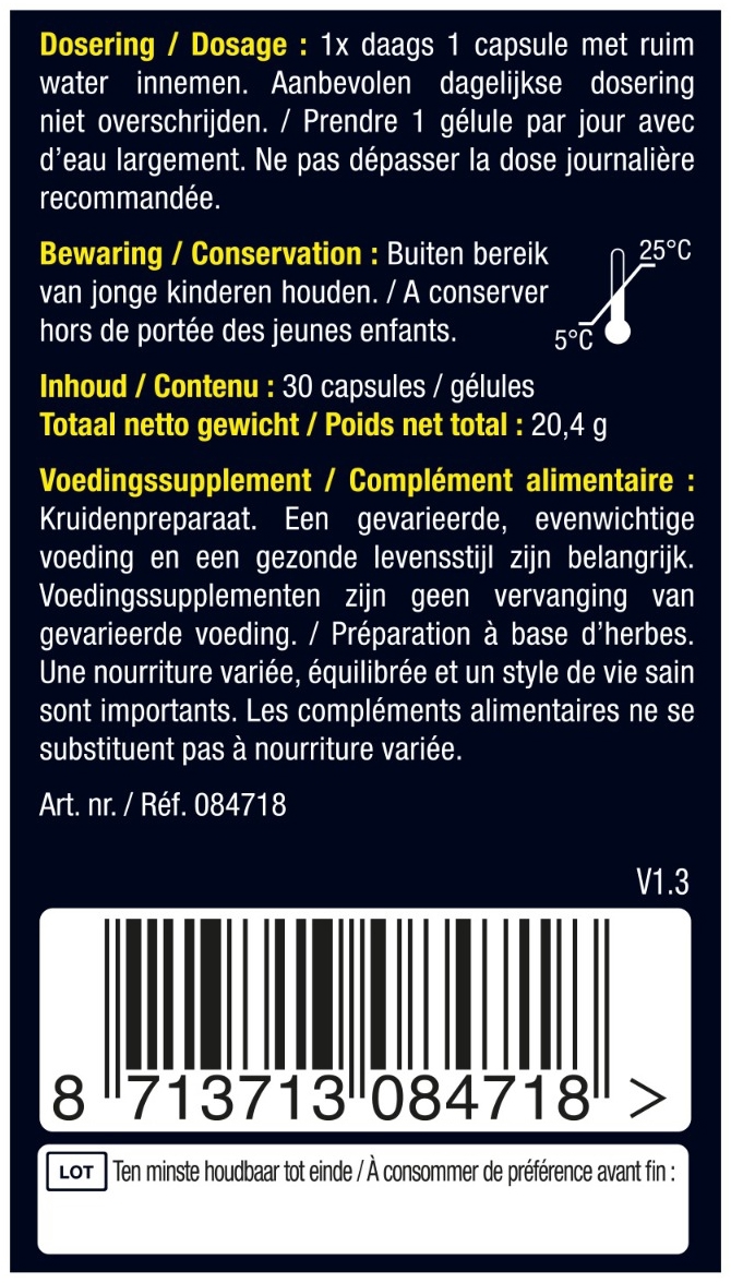 Lucovitaal Vegan Quercetine 500mg 30 capsules
