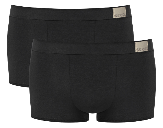 Sloggi MEN Go Natural Heren Hipster 2-Pack Zwart