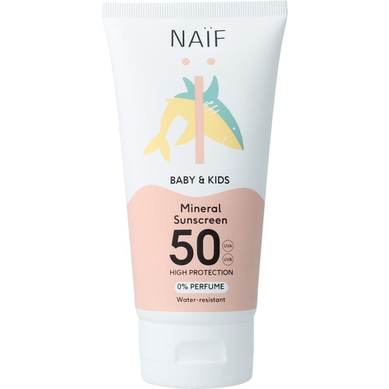 Naïf Baby & Kids Minerale Zonnebrandcréme 0% SPF50 175 ml