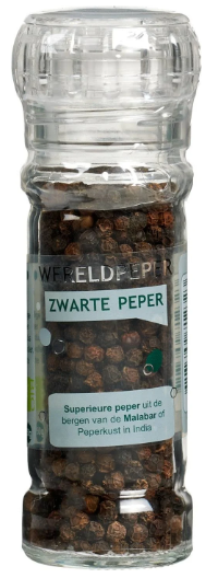 Zwarte Peper Molen Bio 50 Gram