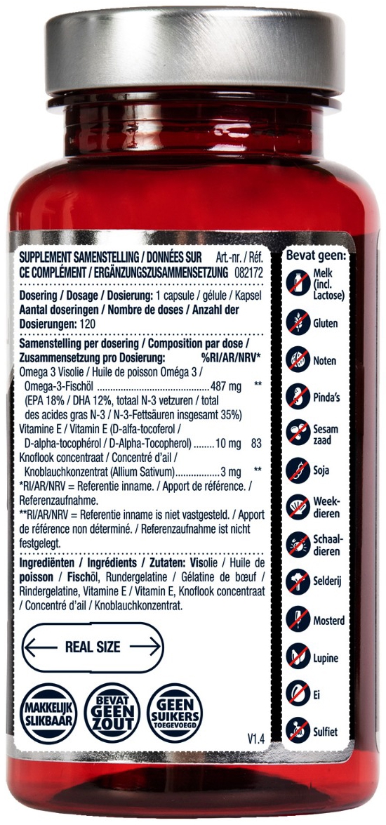 Lucovitaal Visolie & knoflook 120 Capsules