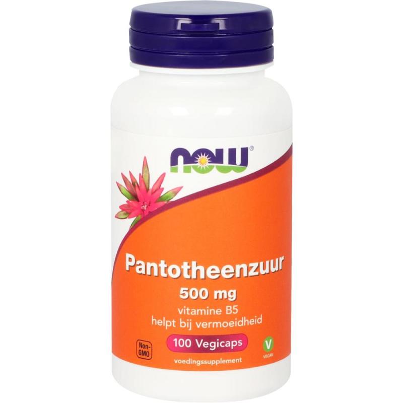 Pantotheenzuur 500mg (B5) 100 capsules