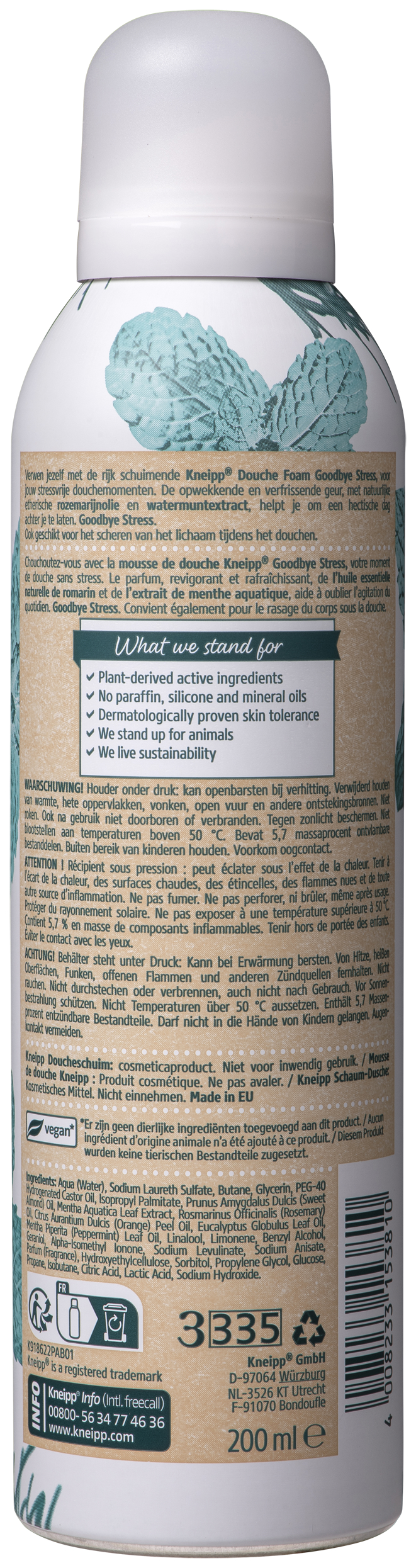 Kneipp Douche Foam Goodbye Stress 200 ML