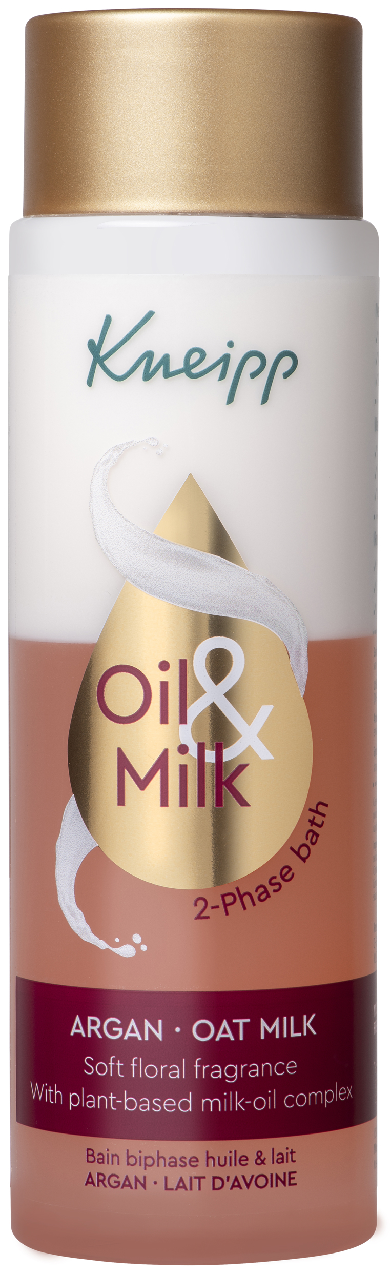 Kneipp 2-Fasen Badolie Argan & Havermelk 250 ml