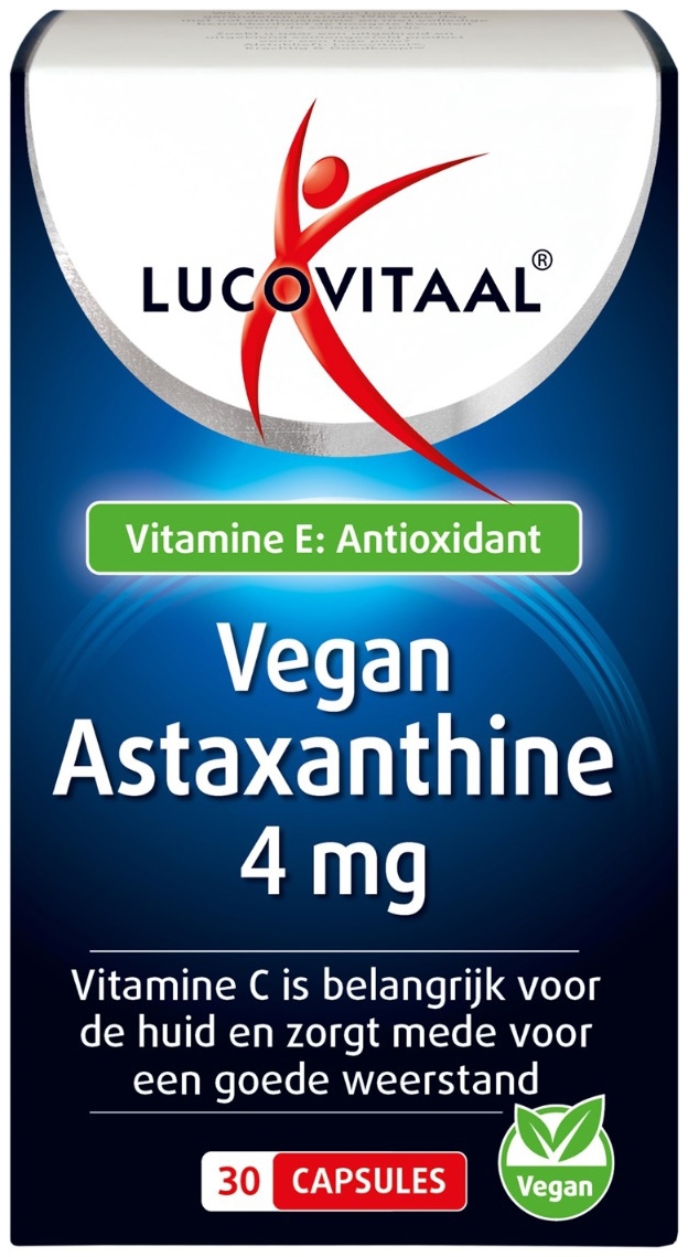 Lucovitaal Vegan Astaxanthine 4mg 30ca