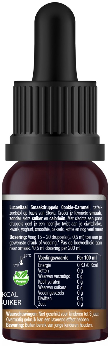 Lucovitaal Smaakdruppels Cookie Caramel 20ML