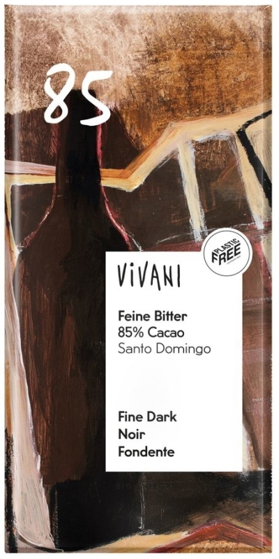 Fine dark 85% cacao Santo Domingo bio 80g