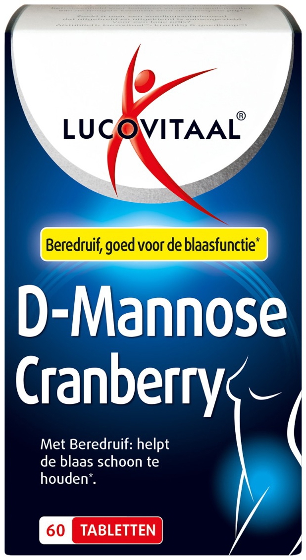 Lucovitaal D-Mannose Cranberry Blaasfunctie 60 tabletten