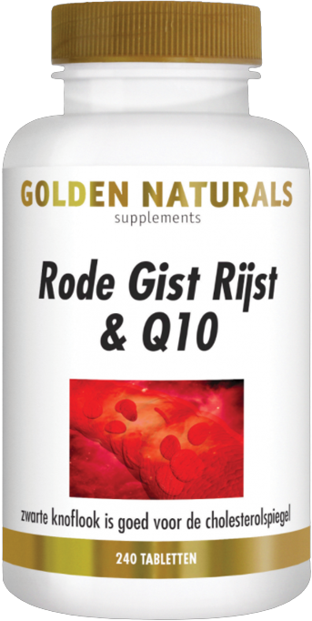 Rode Gist Rijst & Q10 240 veganistische tabletten