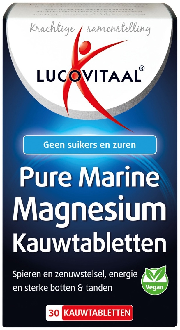 Lucovitaal Pure Marine Magnesium 30 kauwtabletten