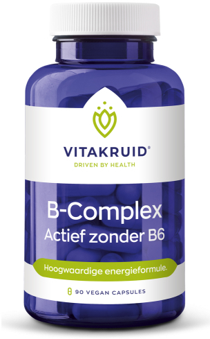 Vitakruid B-Complex Actief Zonder B6 90 Vegetarische Capsules
