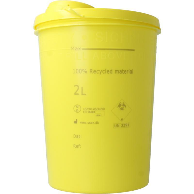 Naalden container large geel 2ltr