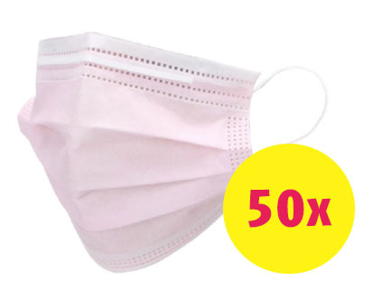 Dnl Mondkapjes roze 3 laags