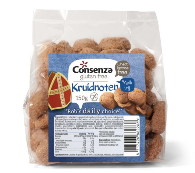 Glutenvrije Kruidnoten 150 gram