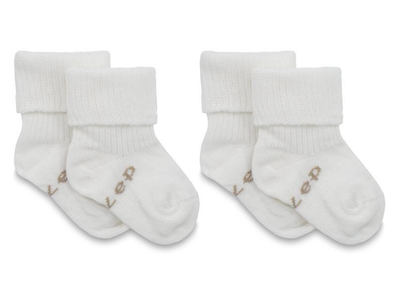 Blijf baby sokjes 6-12 mnd offwhite/wit 1set