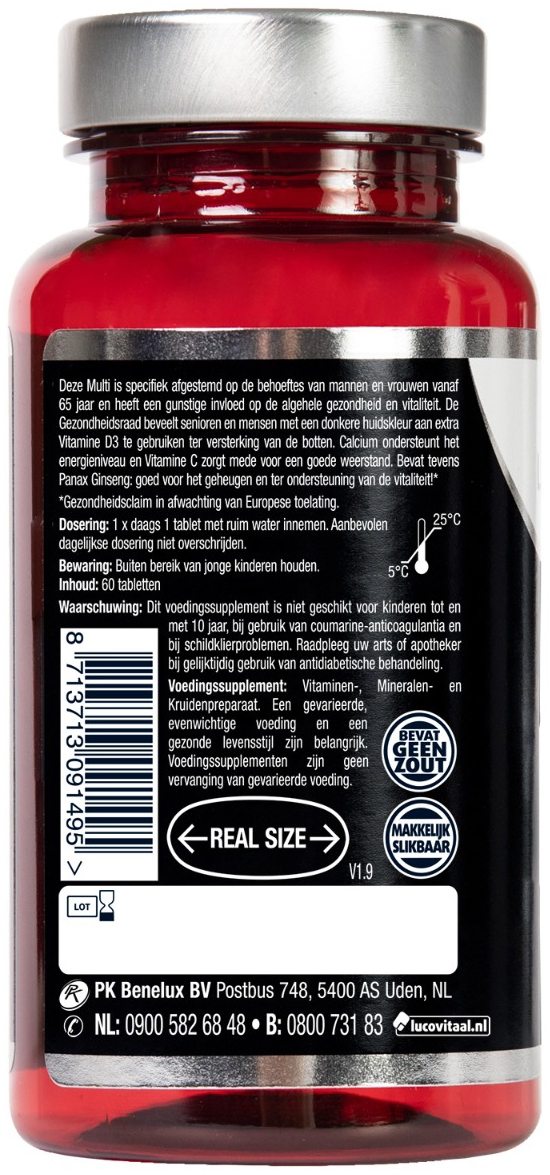 Lucovitaal Multi A-z 65+ 60 Tabletten