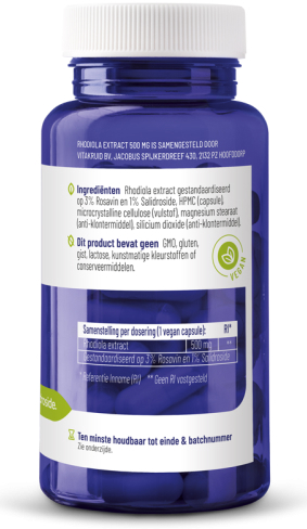 Vitakruid Rhodiola Extract 500 mg 60 vegetarische capsules