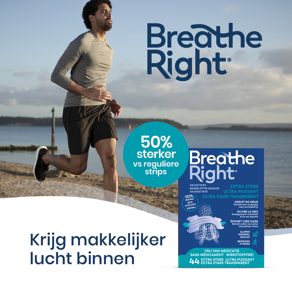 Breathe Right Extra Sterk Transparant 44 stuks
