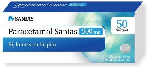 Paracetamol 500 mg 50 tabletten