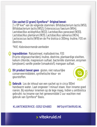 Vitakruid Symflora Original Pre- en Probiotica 30 sachets